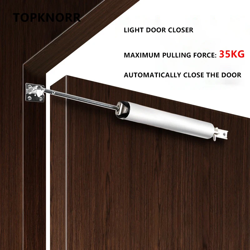 Automatic Door Closer 35KG Pneumatic Hydraulic Adjustable Speed Positioning Closer Household Wooden Door Bracket Hardware,door closer