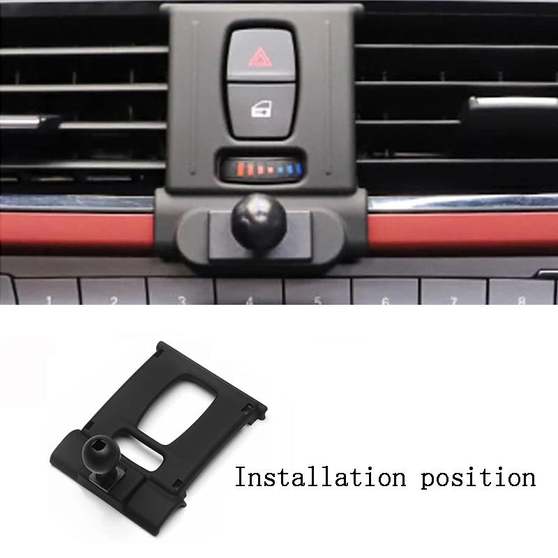 차량용 휴대폰 마운트 홀더, 무선 충전 인테리어 액세서리, BMW M3 M4 시리즈 F30 F31 F32 F33 F34 F35 F36 F80 F82 용