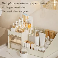 Cosmetic Organizer With Clear Drawer Countertop Organizer For Cosmetics, Lotion,Lipstick Ideal For Dressers Or Bathrooms 1