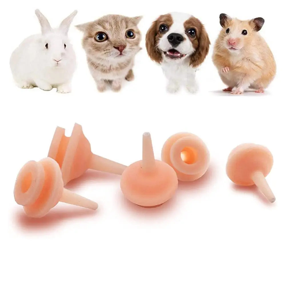 Visland 1Set Pet Feeding Nipple with Precise Scale for Kitten and Puppy  Silicone Feeding Pacifier for Pets and Wildlife 