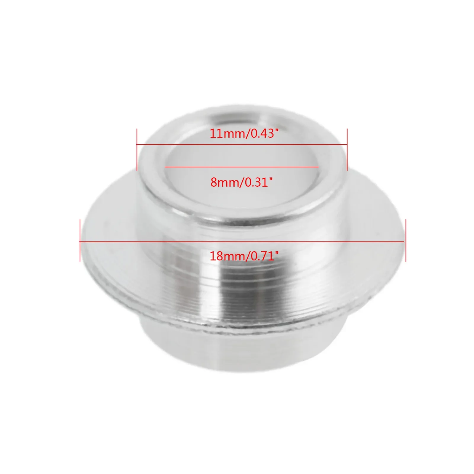 8 Pcs 8mm Aluminium Skateboard Scooter Bearing Spacers Skate Wheel Replacement Bearing Bushing For Roller Skates Skating Parts