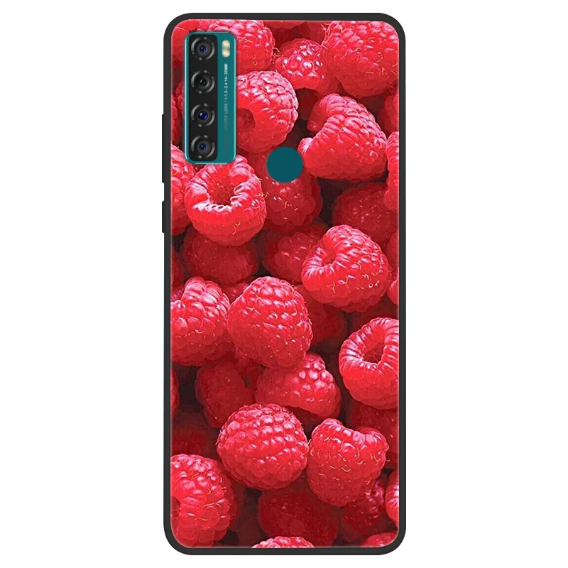 Space Painted Black Silicone TPU Case - Protective Shell Cover