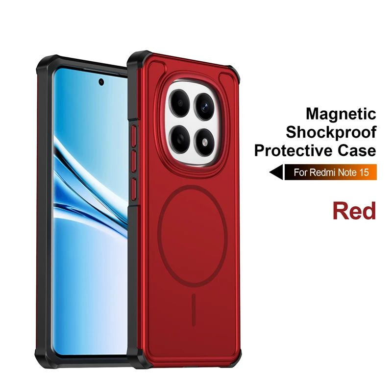 Armor Shockproof Matte Magnetic Phone Case with Magsafe Compatibility
