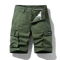 Loose Cropped Pants Men's High-End Jungle Mountaineering Summer New Cargo Shorts Casual All-Matching Straight Multi-Pocket Pants 2