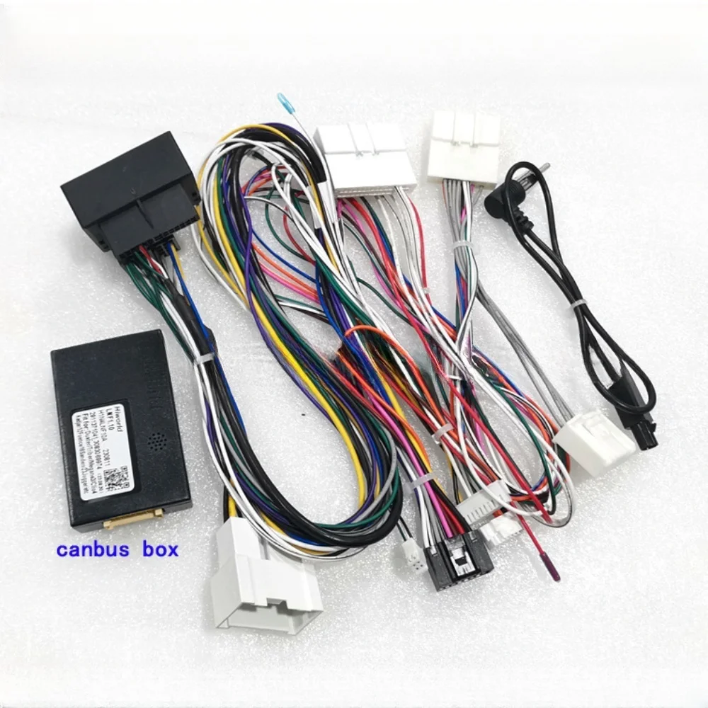 Car 16 Pin Audio Wiring Harness With Canbus Box For Renault Megane