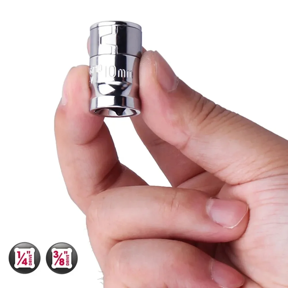 7 Types Universal Socket Hex Bit Holder Converter 1/4 3/8 1/2 Ratchet Socket Adapter Spanner Wrench Screwdriver Bit 3