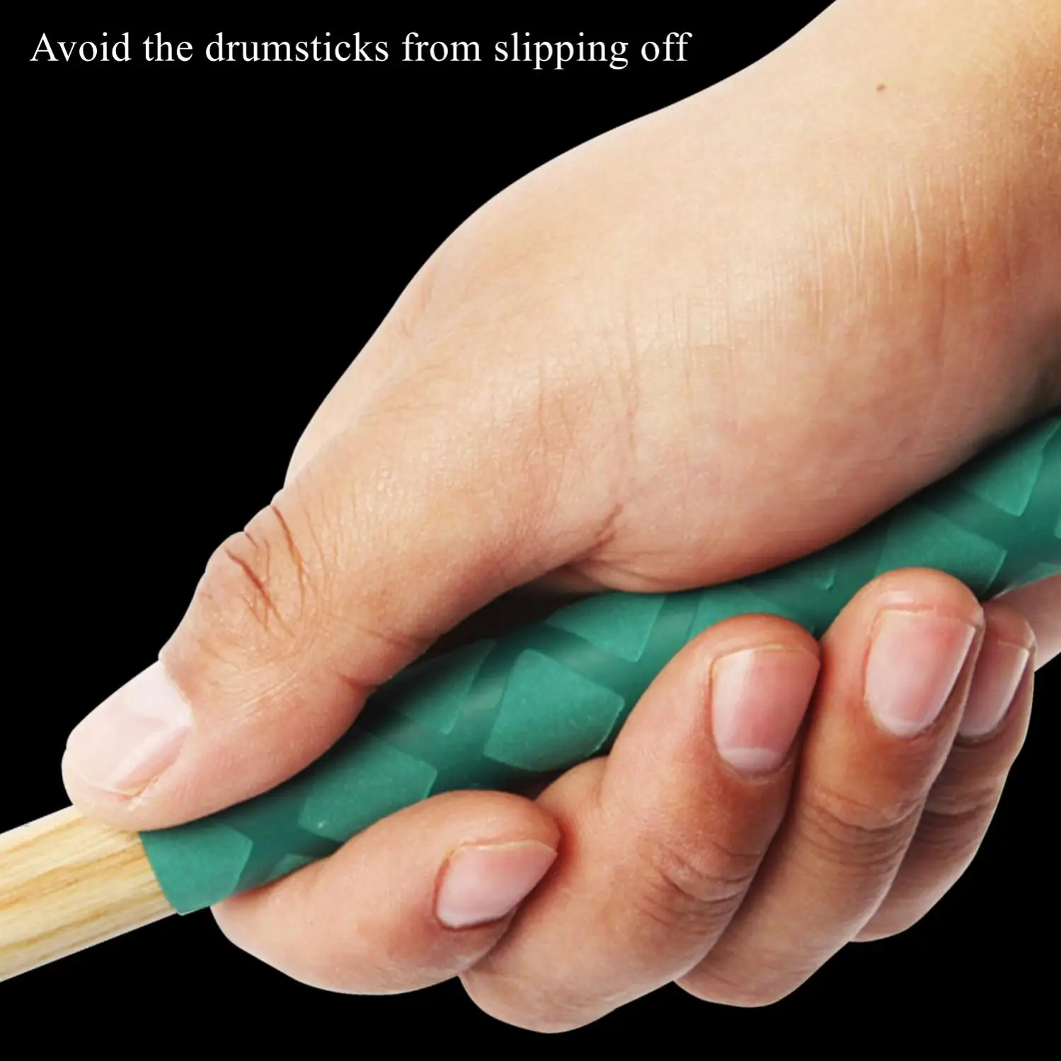 1 Pairs Anti Slip Heat Shrink Tubing Drumsticks Sleeve Cover, Anti Release Drum Stick Covers for 2-7 # drum sticks
