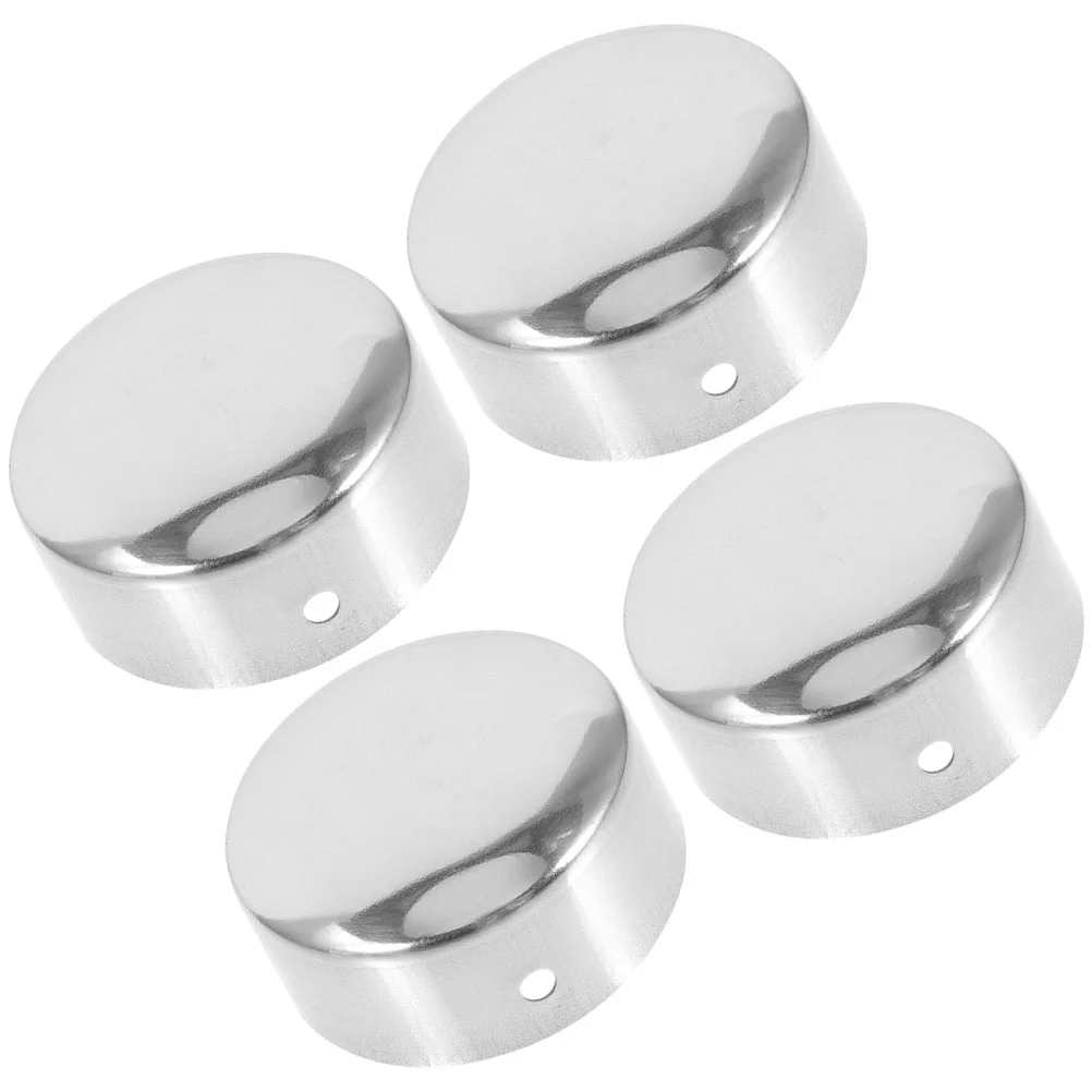 

4pcs Stair End Caps Handrail Stairs Post End Caps Stair Handrail Metal Sealing Caps