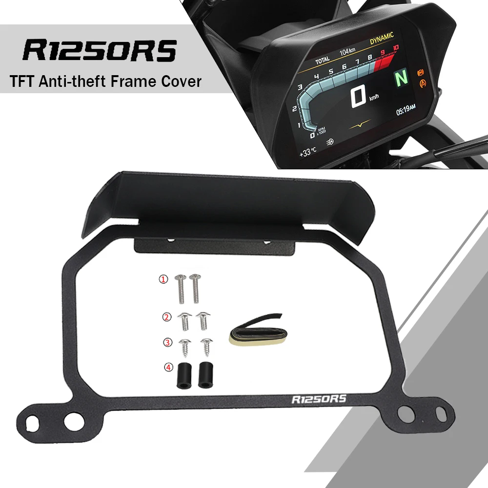 

2023 2024 Motorcycle Glare Shield Cockpit Connectivity combi instrument Display For BMW R1250RS R 1250 RS 2019 2020 2021 2022