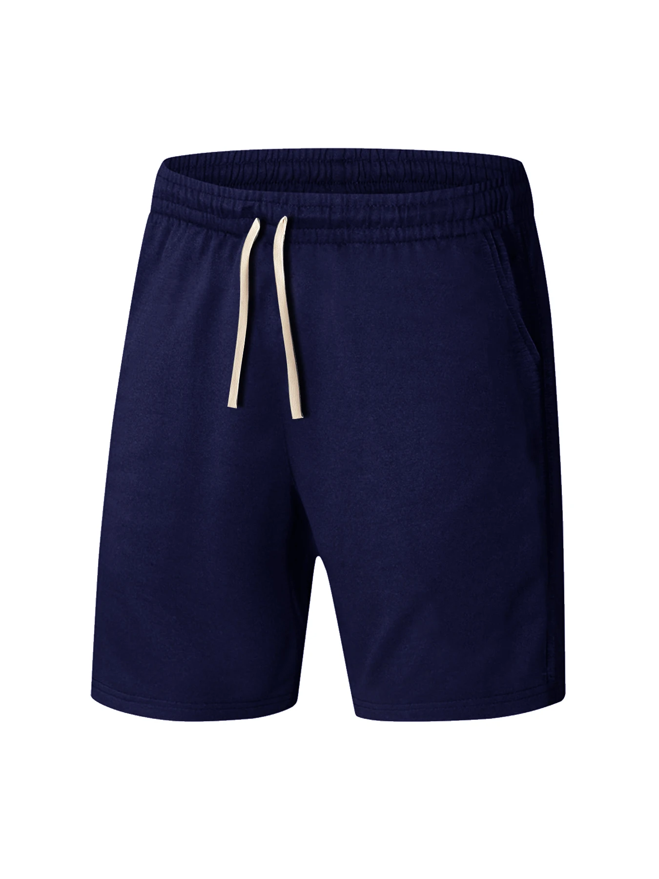 Men's Shorts Casual Pants Summer New Solid Color Lace-up Sweatpants  Outdoor Running Jogger Fitness Workout Knee Length Short 2
