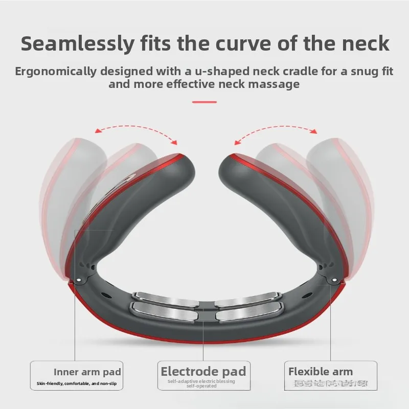 Electric Massage Machine Therapy Wireless Pulse Massager Kneading Function Neck Shoulder Pain Relief CervicalVertebraRelaxation_voghion.com