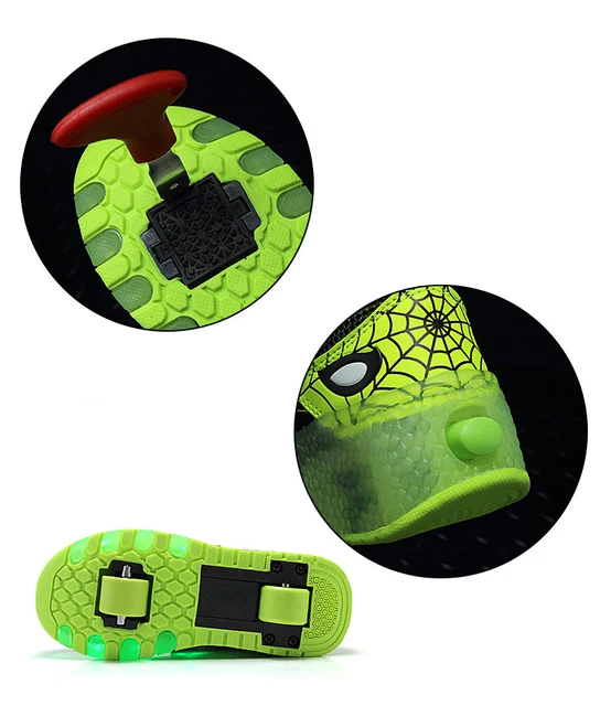 Scarpe Con Luci LED E Rotelle - Ricaricabili USB - Multisport Per Bambini - Ideali Per Skateboard E Running