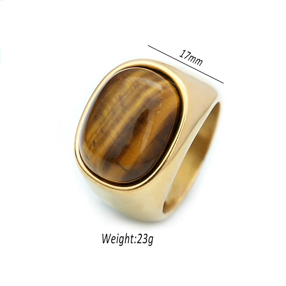 【新品未使用】HIGH-END CTHY RING \"TIGER’S EYE\" Amazon.com: Tiger Eye Stone Statement Ring for Women 925 Sterling
