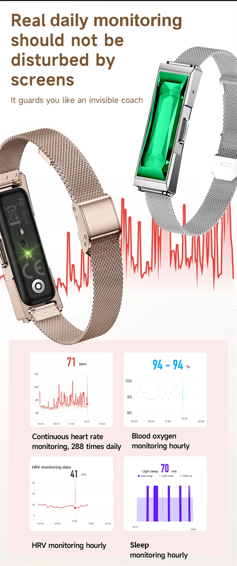 Lige Smart-armband Fitness-tracker Mit Herzfrequenz- Und Schlafmonitor_voghion.com