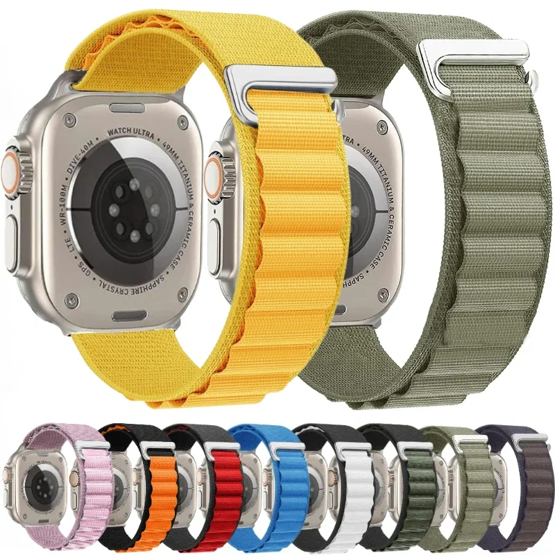 Premium Alpine Loop Nylon Strap for Apple Watch - Durable and Stylish Bracelet Belt