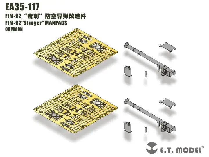 

ET Model 1/35 EA35-117 EA35-117 FIM-92"Stinger" MANPADS COMMON Detail Up part