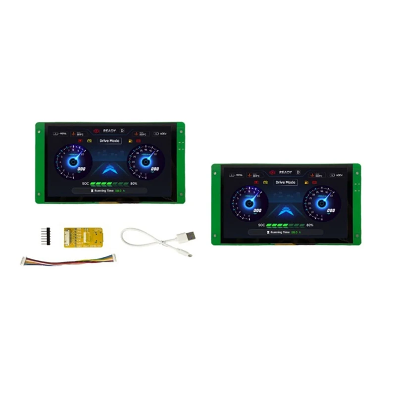 

Макетная витрина ESP32, 7-дюймовый емкостный сенсорный дисплей 800x48 0, стандартная микроконтроллер, Дополнительный аудио RS485 для умного дома