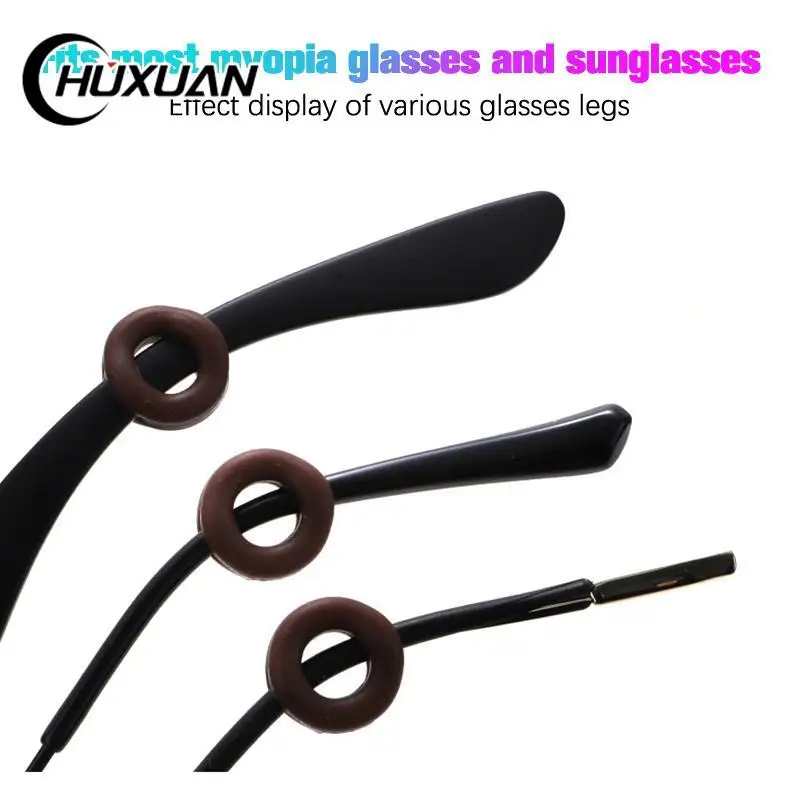 

5 пар, силиконовые держатели для очков, с заушным крючком