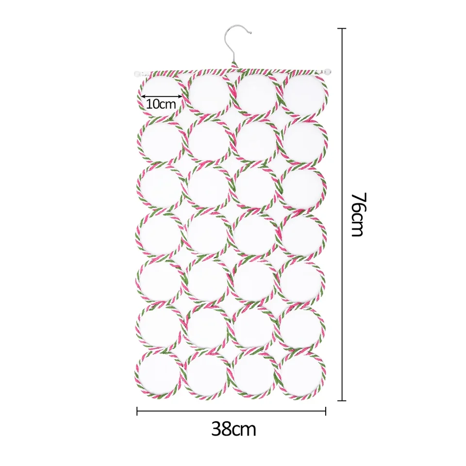 Liumei, Organizer con 10 slot per cravatte/cinture/sciarpe, in