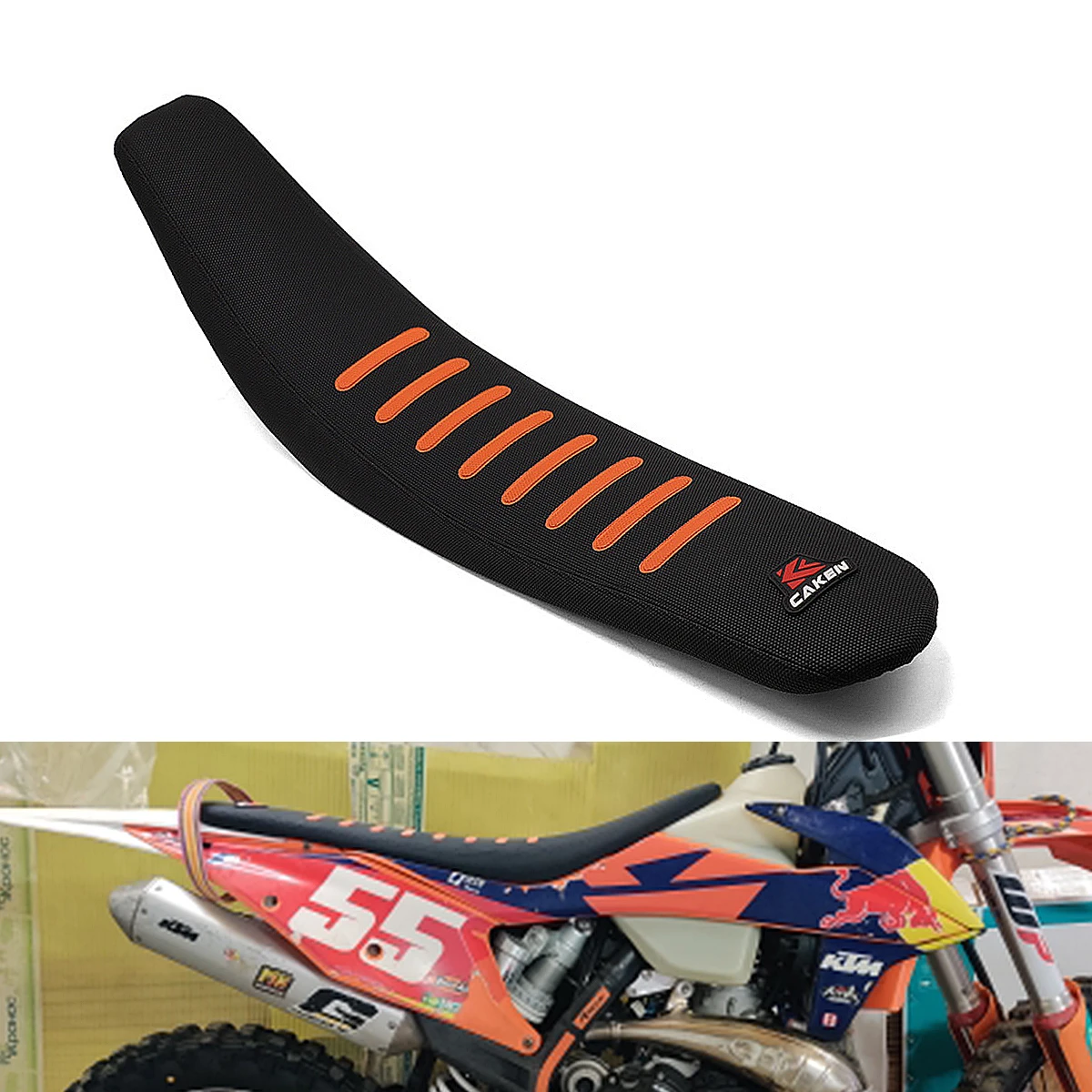 Motorcycle Seat Cushion Dirt Bike Diamond Pattern Non slip Seat Saddles