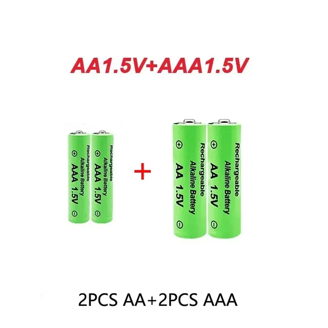Original Rechargeable Battery 1.5V AA9800mAh+AAA8800mAh+Charger for Computer Clock Radio Video Game Digital Camera AA AAAbattery 2