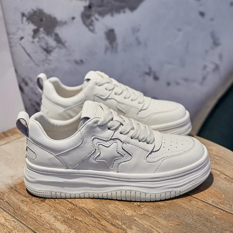

Platform Small White Women's Shoes Trendy Women Flats 2023 Brand Designer Female Vulcanize Shoes Quality Woman Casual Sneakers