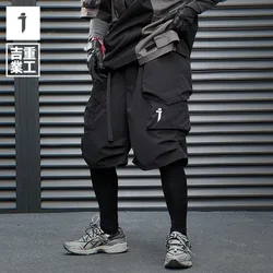 11 BYBB'S DARK 2024 Summer Cargo Shorts Multi Pocket Thin Short Pant Tactical Functional Loose Streetwear Elastic Waist Shorts