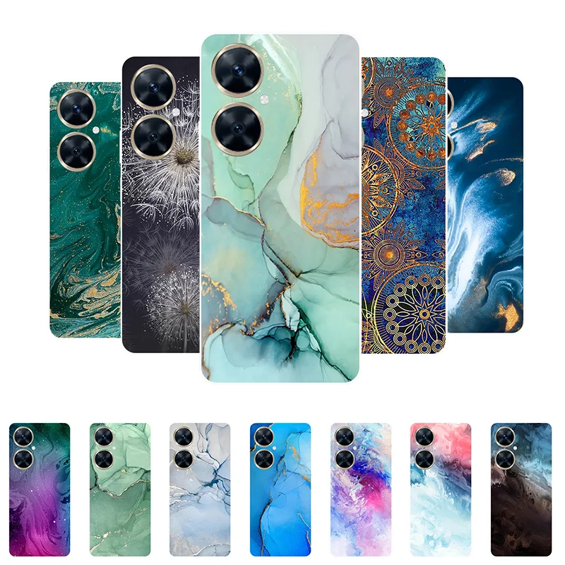 for Funda Huawei Nova 11i Case Soft Silicone Marble Back Cover Phone