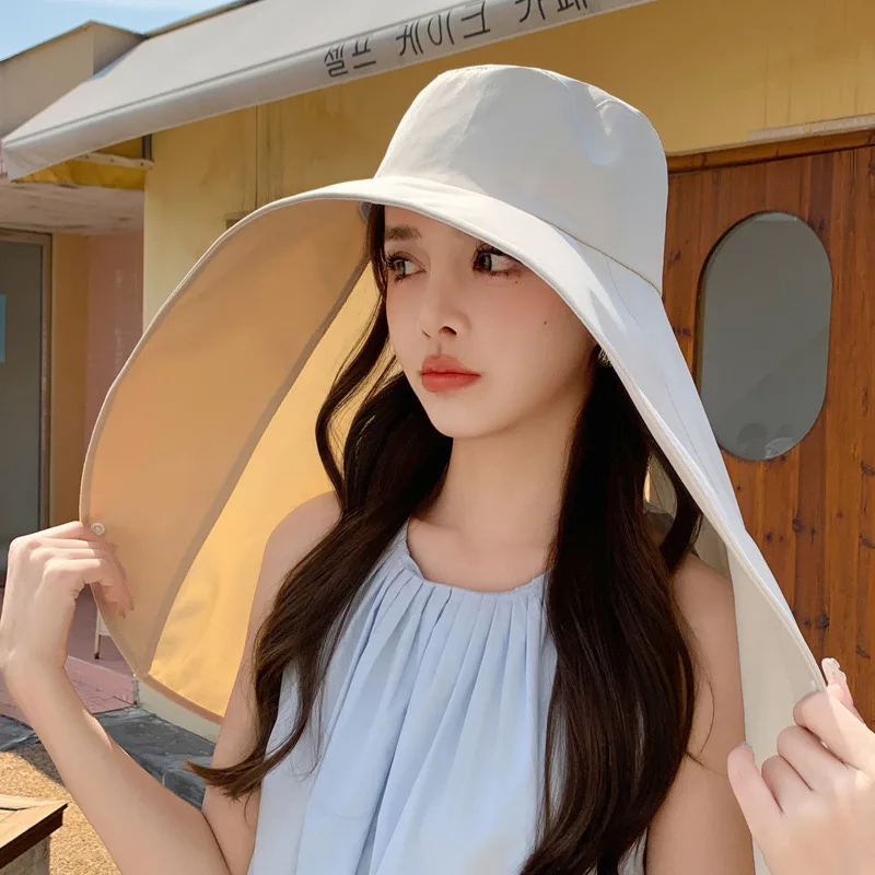 Outdoor Sports Jungle Hiking Hat Fishing Hat Wide Brim Bucket with Neck Cover Quick Dry Men Fishermen Sun Protected Cap