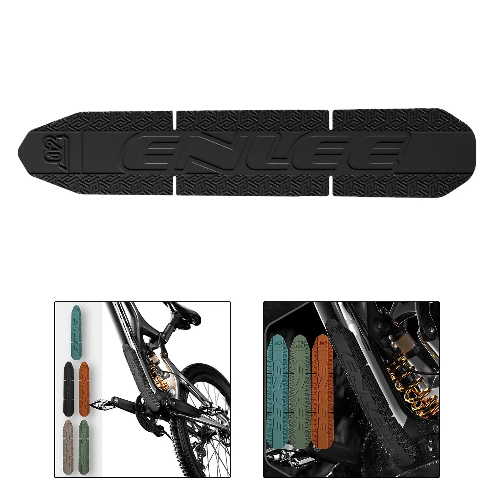 MTB Mountain Bike Down Tube Frame Protector Anti Scratch Protection Anti  Collision Sticker Protective Film Decal Black Universal