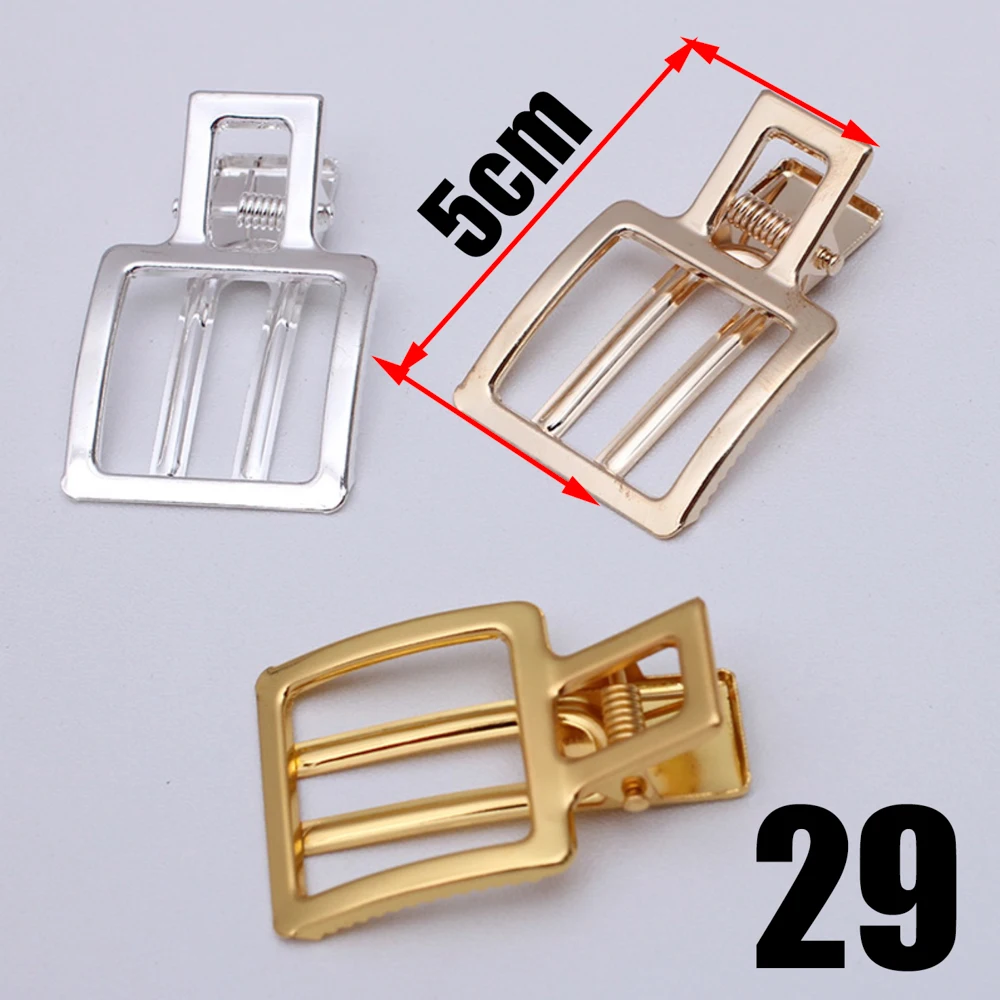 REGELIN 10pcs KC/골드/실버 구리 헤어 쥬얼리 설정 빈 기본 DIY 헤어 클립 헤어핀 자용 레트로 헤어 액세서리