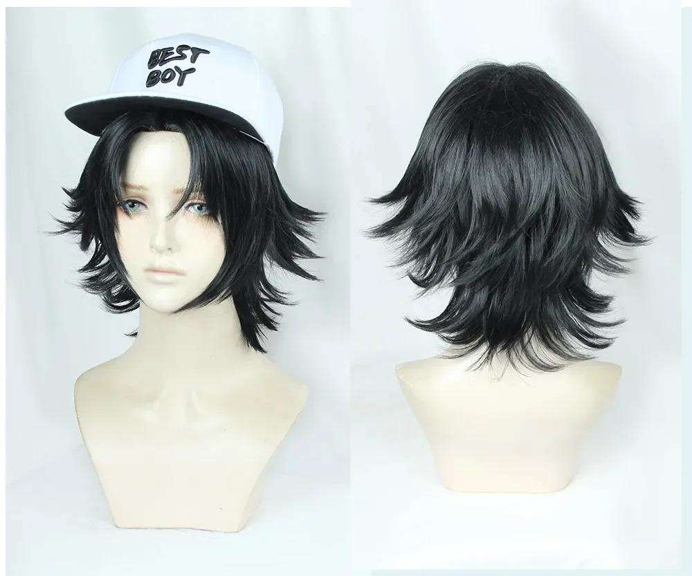 

High Quality Anime Division Rap Battle Hypnosis MIC Nirou Jiro Yamada Cosplay Wig Halloween Men Cosplay Costume Props