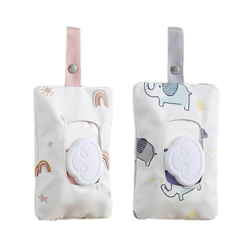 

Reusable Travel Wet Wipe Container Portable Wipe Dispenser Refillable Wipe 69HE