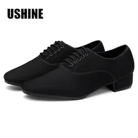 USHINE Men's Ballroom Dance Shoes Latin Tango Morden Rumba Social Dance Shoes Low Heel 1