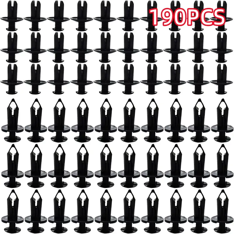 835 Car Push Retainer Black Nylon Fastener Clips in Plastic Box for GM Ford Lexus Honda Chrysler Mazda Nissan Jeep Ford - Image 9
