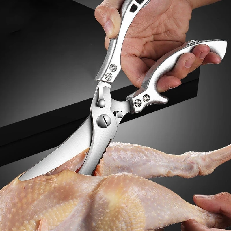 

Multifunctional Kitchen Scissors, Stainless Steel, Chicken Bone, Cleaver, Meat, Fruit, Boning, Fish Scale Clean