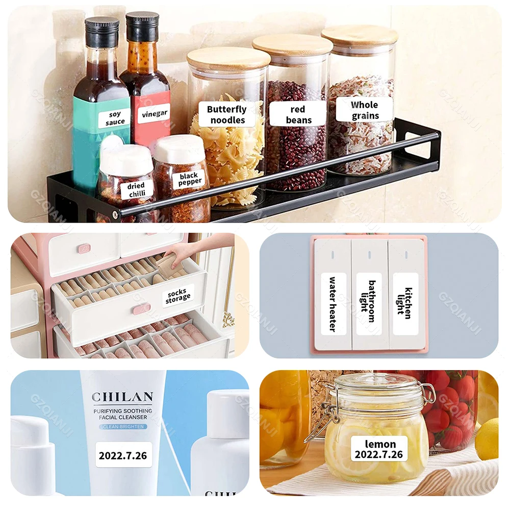 Niimbot D110 Label Maker Tape Sticker D11 Label Paper Self-adhesive Waterproof White Niimbot D101 for Niimbot Printer 12-15mm