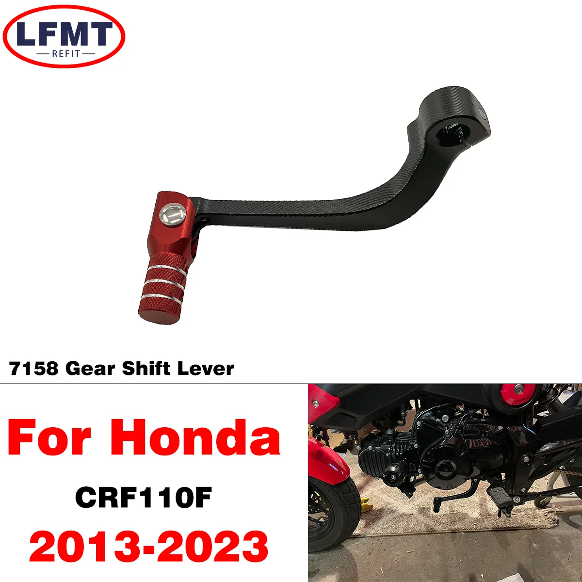 

Motorcycle CNC Aluminium Gear Shifter Shift Pedal Lever For Honda CRF110F CRF 110F 2013 2014 2015 2016 2017 2018-2023 Dirt Bike