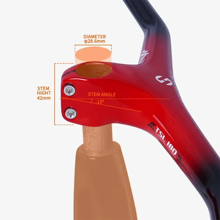 TOSEEK Full Carbon MTB Bicycle Handlebar -10 Degree Ultralight One-Shaped Bike Flat Bar Integrated Width 600mm-780mm Bike Parts