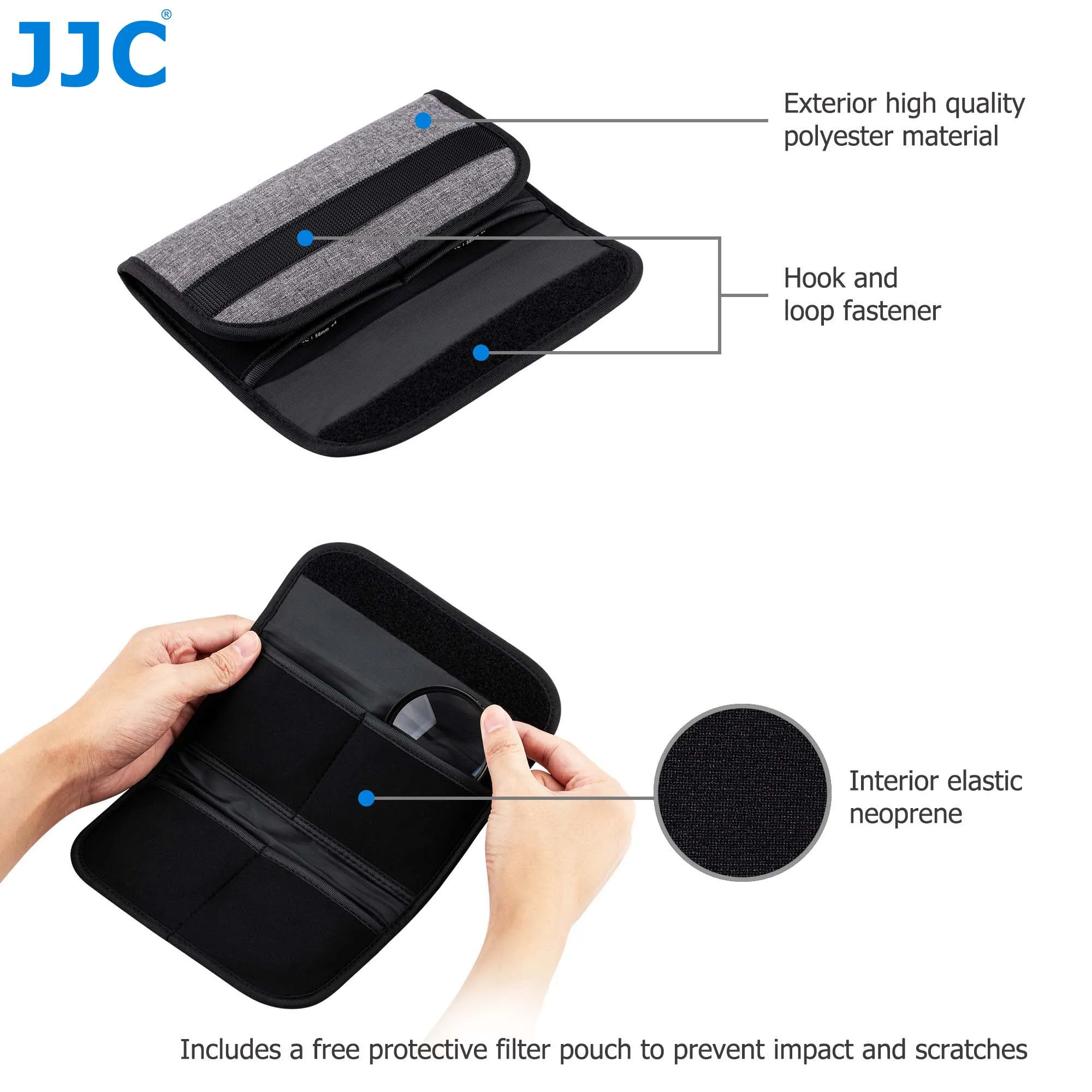 JJC Makro-Close-Up-Linsenfilter-Set mit Filterbeutel für Sony A6600 A6500 +2 +4 +8 +10 Close-up-Filter 49 mm 55 mm 58 mm 62 m 77 mm – Detail 8