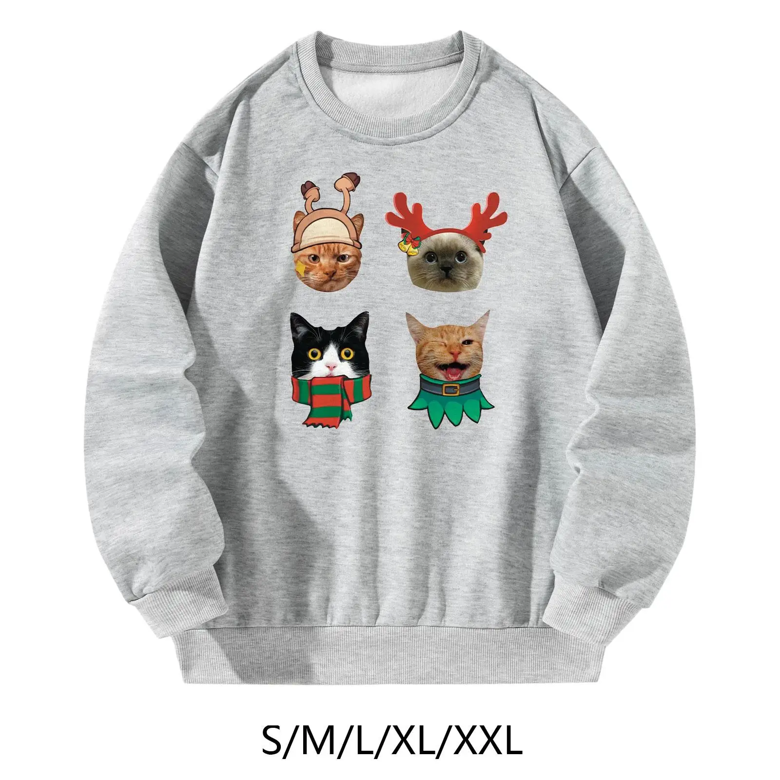 

Sweatshirt for Women Grey Casual Outfits Shirt Long Sleeve Tops for Vacation