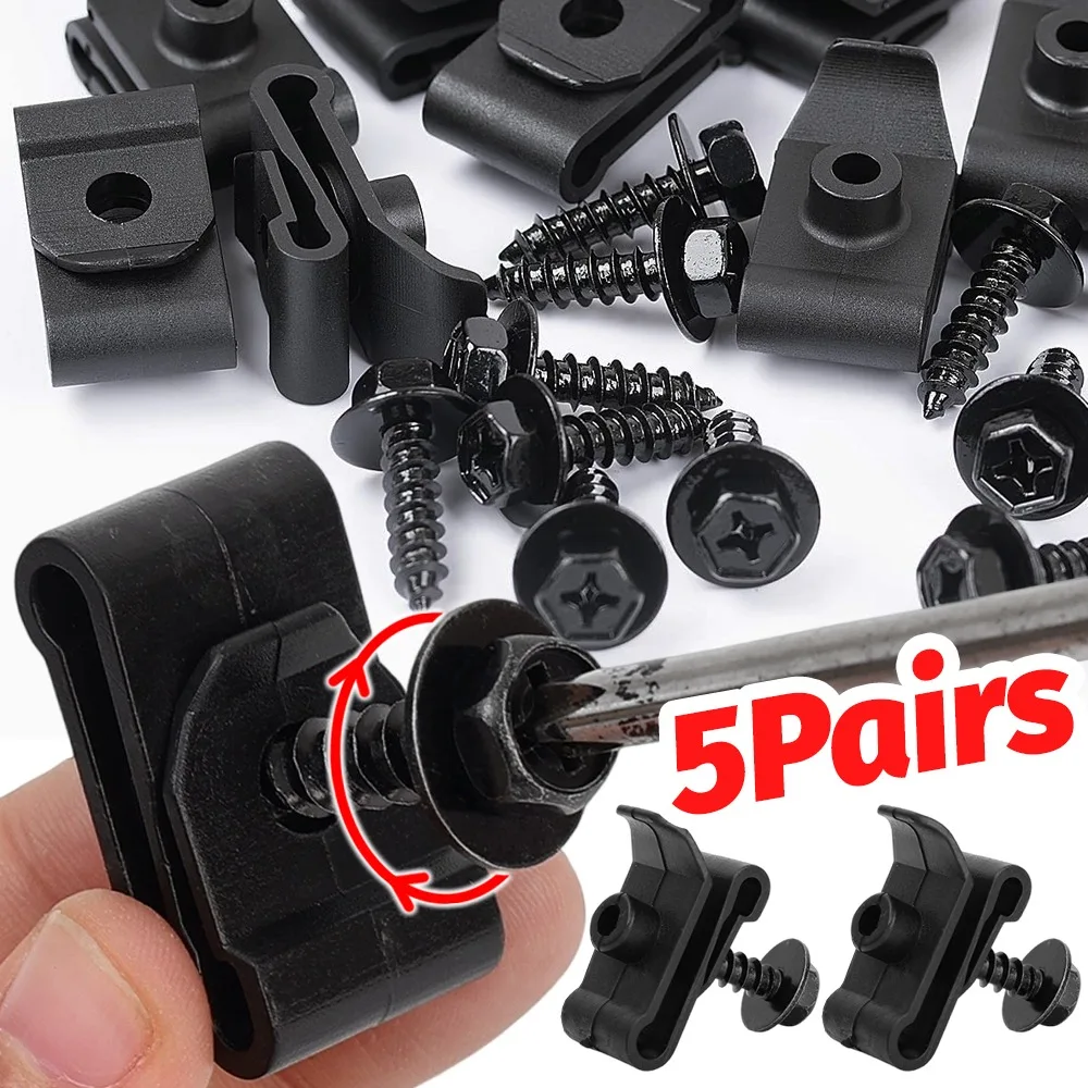 5PCS Bumper Fender Nylon Clip U Nut Screw Retainer 90467-05114 For Toyota Camry RAV4 Lexus IS300 - 34