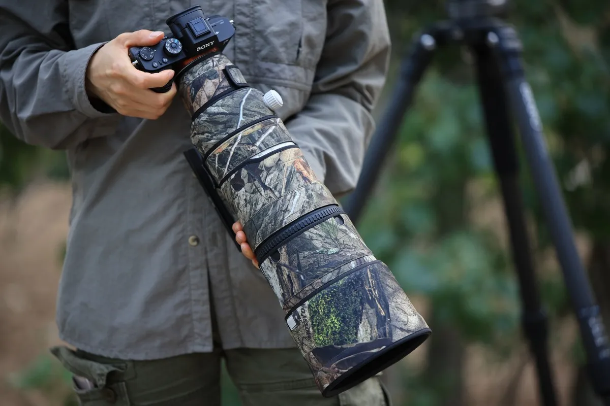 ROLANPRO 렌즈 코트  FE 100-400mm F4.5 GM OSS 렌즈 보호 슬리브 카메라 보호 케이스 레인커버 위장 커버