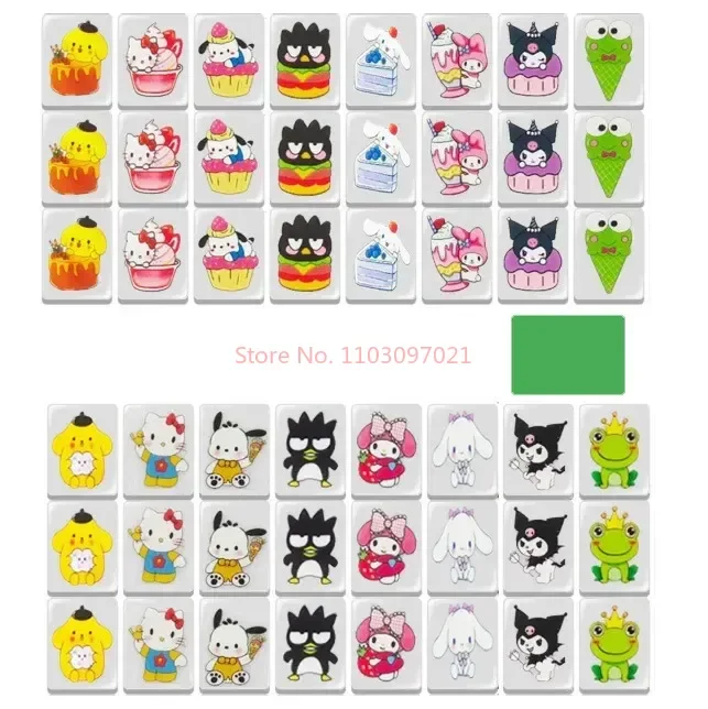 

Sanrio Hello Kitty 64+1 Blocks Seaside Escape Mahjong Game Tiktok Popular Game Relax Time Double Play Party Fascinating Fun Game