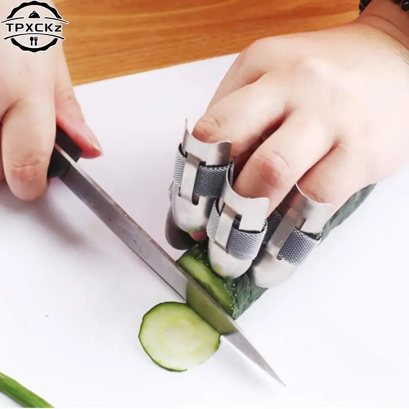 Stainless Steel Finger Guard Kitchen Cutting Vegetables Protector