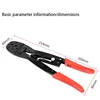 on-Insulated Terminals Crimping Pliers HS-50WF Tube Bootlace Cable Connectors Ferrules Crimper rachet crimping pliers 4