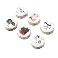 5m Creative Cute Cat Washi Tape Decorative Tape Girl Cute Collage Basic Handbook Decorative Handbag 6 Types 2