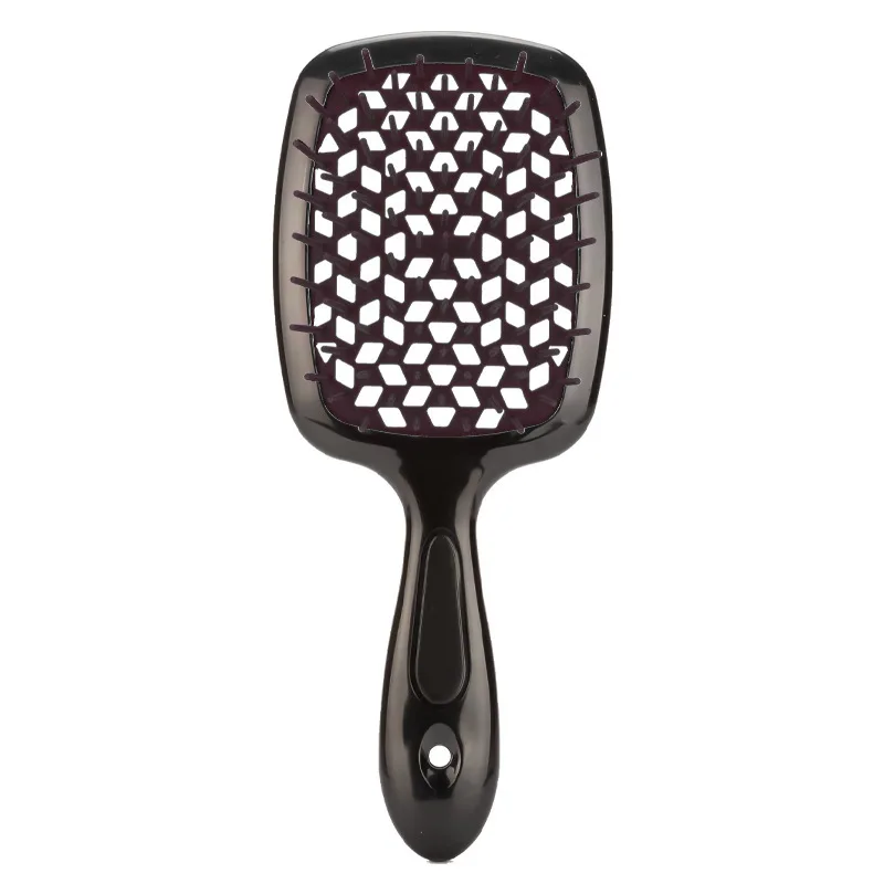 Fluffy Shape Mesh Comb Hairdressing  detangling hair brush Plastic Massage Dry And Wet Hollow Comb Salon DIY Hairdressing Tool 6