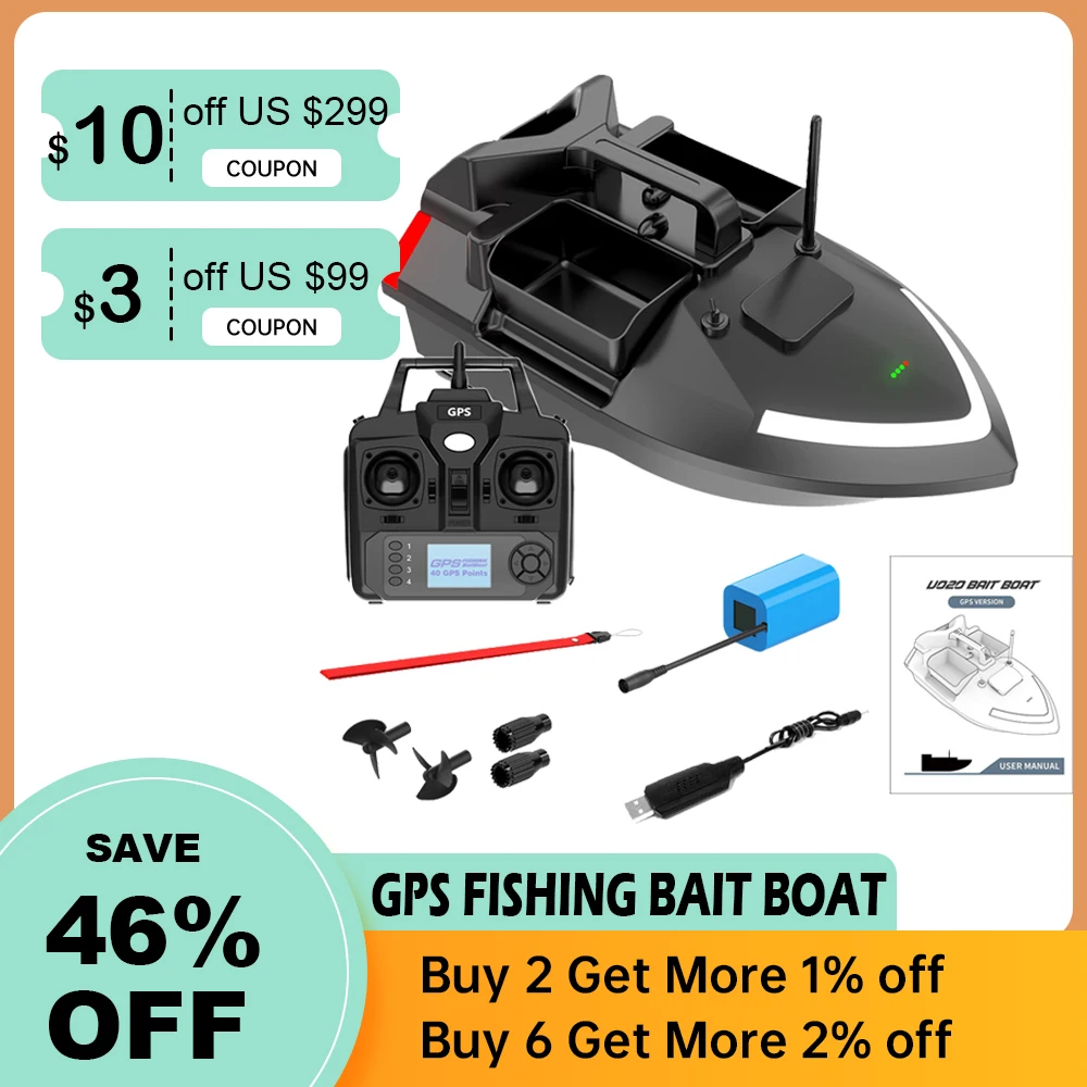 Fishing Boat Remote Control Gps Fishing Bait Boat Gps Fishing