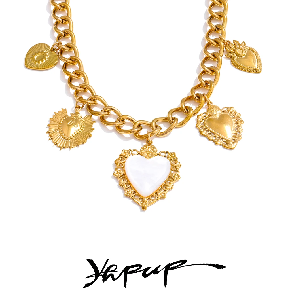 Yhpup Necklace Stainless Steel